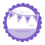 Banner Baby Scalloped Circle Baby Labels